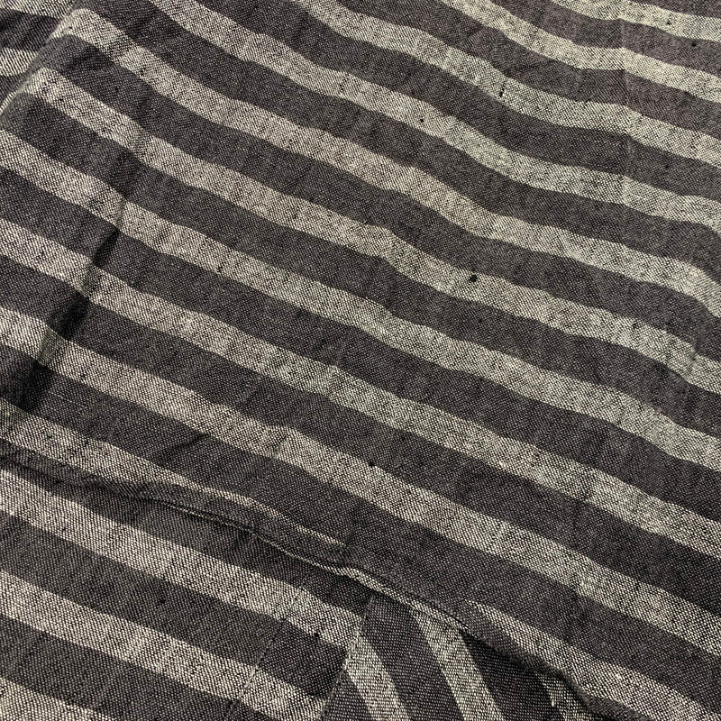 【中古品】【メンズ】 VIVIENNE WESTWOOD MAN ヴィヴィアンウエスドウッドマン VW-WR-77129 STRIPE LINEN LONG SHIRT ストライプ リネン ロング シャツ トップス 141-260518-kh-01-izu サイズ：44 カラー：グレー系 万代Net店