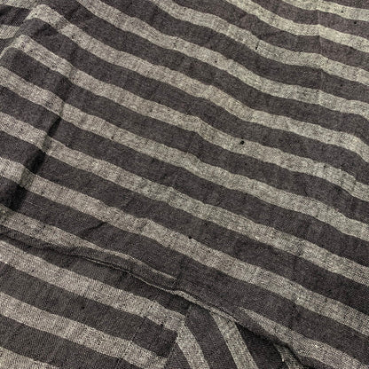 【中古品】【メンズ】 VIVIENNE WESTWOOD MAN ヴィヴィアンウエスドウッドマン VW-WR-77129 STRIPE LINEN LONG SHIRT ストライプ リネン ロング シャツ トップス 141-260518-kh-01-izu サイズ：44 カラー：グレー系 万代Net店