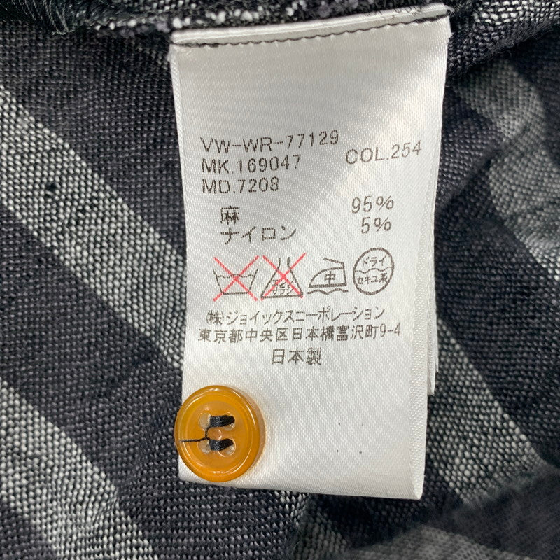 【中古品】【メンズ】 VIVIENNE WESTWOOD MAN ヴィヴィアンウエスドウッドマン VW-WR-77129 STRIPE LINEN LONG SHIRT ストライプ リネン ロング シャツ トップス 141-260518-kh-01-izu サイズ：44 カラー：グレー系 万代Net店