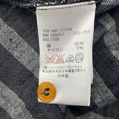 【中古品】【メンズ】 VIVIENNE WESTWOOD MAN ヴィヴィアンウエスドウッドマン VW-WR-77129 STRIPE LINEN LONG SHIRT ストライプ リネン ロング シャツ トップス 141-260518-kh-01-izu サイズ：44 カラー：グレー系 万代Net店