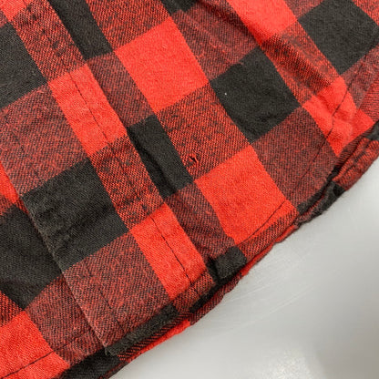 【中古品】【メンズ】 Dakota ダコタ FLANNEL SHIRT フランネルシャツ 三角タグ USA製 チェック 長袖 146-260610-as-06-izu サイズ：M カラー：レッド×ブラック 万代Net店