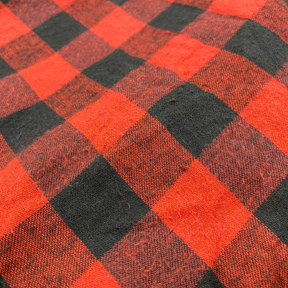 【中古品】【メンズ】 Dakota ダコタ FLANNEL SHIRT フランネルシャツ 三角タグ USA製 チェック 長袖 146-260610-as-06-izu サイズ：M カラー：レッド×ブラック 万代Net店