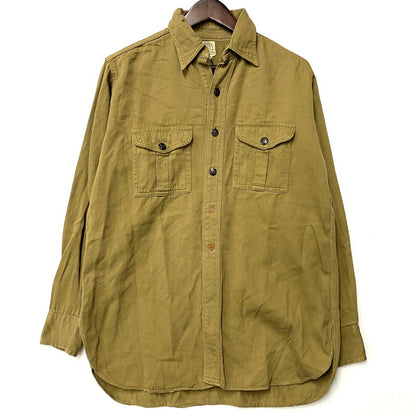 【現状渡し品】【メンズ】 BOY SCOUTS OF AMERICA ボーイスカウトオブアメリカ 2-POCKET L/S SHIRT 2ポケット ロングスリーブ シャツ 長袖 146-260610-as-03-izu カラー：カーキ 万代Net店