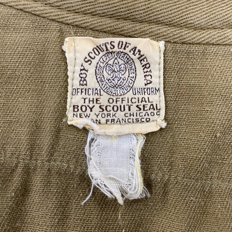 【現状渡し品】【メンズ】 BOY SCOUTS OF AMERICA ボーイスカウトオブアメリカ 2-POCKET L/S SHIRT 2ポケット ロングスリーブ シャツ 長袖 146-260610-as-03-izu カラー：カーキ 万代Net店