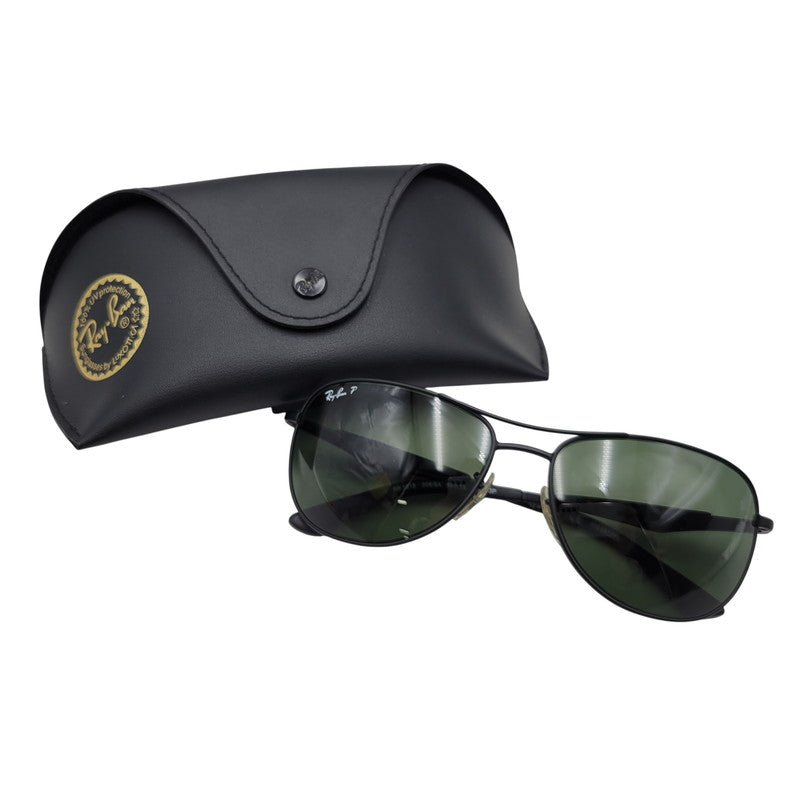 【中古品】【メンズ/レディース】 Ray-Ban レイバン SUNGLASSES RB3519 サングラス 203-260527-as-17-izu サイズ：59□15-135 カラー：ブラック×グリーン系 万代Net店
