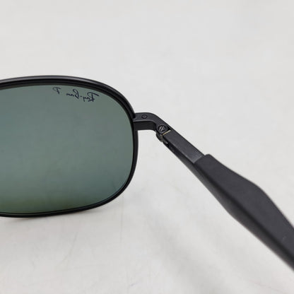 【中古品】【メンズ/レディース】 Ray-Ban レイバン SUNGLASSES RB3519 サングラス 203-260527-as-17-izu サイズ：59□15-135 カラー：ブラック×グリーン系 万代Net店