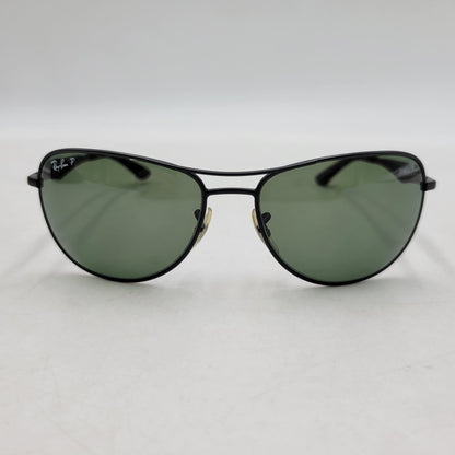 【中古品】【メンズ/レディース】 Ray-Ban レイバン SUNGLASSES RB3519 サングラス 203-260527-as-17-izu サイズ：59□15-135 カラー：ブラック×グリーン系 万代Net店