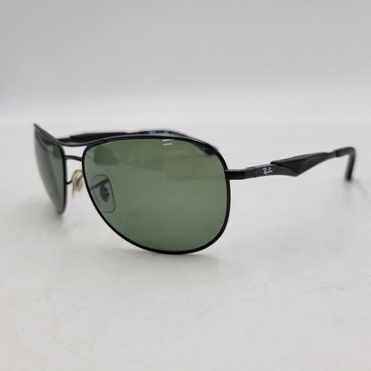 【中古品】【メンズ/レディース】 Ray-Ban レイバン SUNGLASSES RB3519 サングラス 203-260527-as-17-izu サイズ：59□15-135 カラー：ブラック×グリーン系 万代Net店