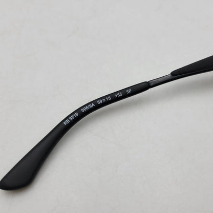 【中古品】【メンズ/レディース】 Ray-Ban レイバン SUNGLASSES RB3519 サングラス 203-260527-as-17-izu サイズ：59□15-135 カラー：ブラック×グリーン系 万代Net店