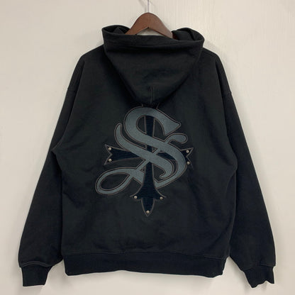 【中古品】【メンズ】 SUPPLIER サプライヤー CROSS LOGO HOODED SWEATSHIRT クロス ロゴ フーデッド スウェットシャツ パーカー トップス 142-260518-kh-02-izu サイズ：M カラー：ブラック 万代Net店