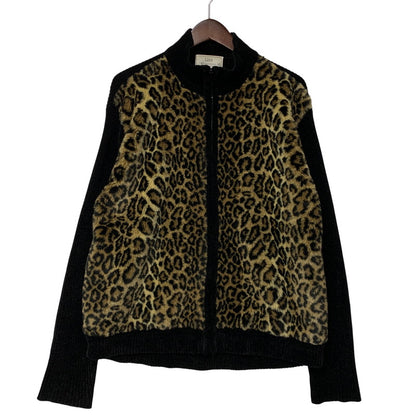 【中古品】【メンズ】 LISA INTERNATIONAL リサ インターナショナル LEOPARD DRIVER’S KNIT レオパード ドライバーズ ニット トップス 長袖 146-260526-ya-02-izu サイズ：L カラー：マルチ 万代Net店