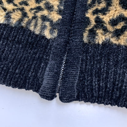 【中古品】【メンズ】 LISA INTERNATIONAL リサ インターナショナル LEOPARD DRIVER’S KNIT レオパード ドライバーズ ニット トップス 長袖 146-260526-ya-02-izu サイズ：L カラー：マルチ 万代Net店