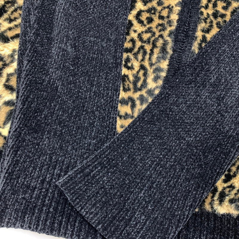 【中古品】【メンズ】 LISA INTERNATIONAL リサ インターナショナル LEOPARD DRIVER’S KNIT レオパード ドライバーズ ニット トップス 長袖 146-260526-ya-02-izu サイズ：L カラー：マルチ 万代Net店
