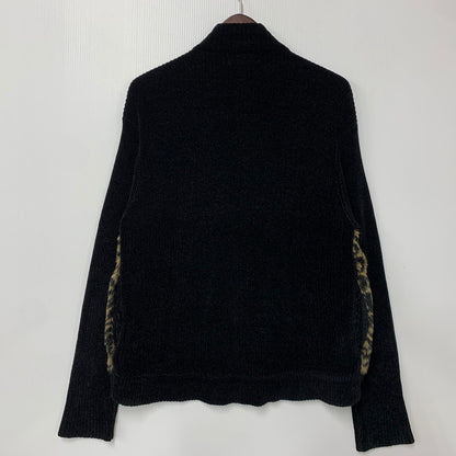 【中古品】【メンズ】 LISA INTERNATIONAL リサ インターナショナル LEOPARD DRIVER’S KNIT レオパード ドライバーズ ニット トップス 長袖 146-260526-ya-02-izu サイズ：L カラー：マルチ 万代Net店