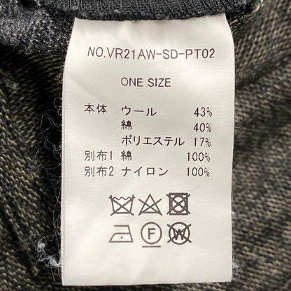 【中古品】【メンズ】 VARDE77 バルデセブンティセブン VR21AW-SD-PT02 逆襲 WIDE PANTS ワイド パンツ ボトムス 151-260519-kh-12-izu サイズ：ONE SIZE カラー：チャコール系 万代Net店
