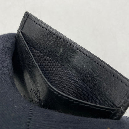 【中古品】【メンズ/レディース】 VIVIENNE WESTWOOD ヴィヴィアンウエストウッド LEATHER CARD CASE レザー カード ケース 財布 200-260611-ya-13-izu カラー：ブラック 万代Net店