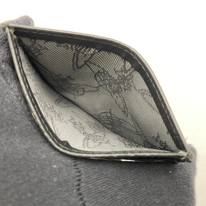 【中古品】【メンズ/レディース】 VIVIENNE WESTWOOD ヴィヴィアンウエストウッド LEATHER CARD CASE レザー カード ケース 財布 200-260611-ya-13-izu カラー：ブラック 万代Net店