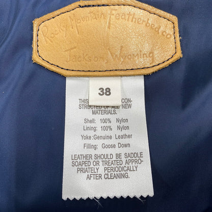 【中古品】【メンズ】 ROCKY MOUNTAIN FEATHERBED ロッキーマウンテンフェザーベッド WESTERN YOKE DOWN VEST ウエスタン ヨーク ダウン ベスト アウター 145-260518-cs-11-izu サイズ：38 カラー：ネイビー 万代Net店