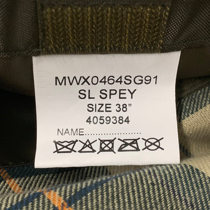 【中古品】【メンズ】 BARBOUR バーブァー MWX0464SG91 SL SPEY OILED JACKET スペイ オイルド ジャケット アウター 144-260518-kh-03-izu サイズ：38 カラー：カーキ 万代Net店