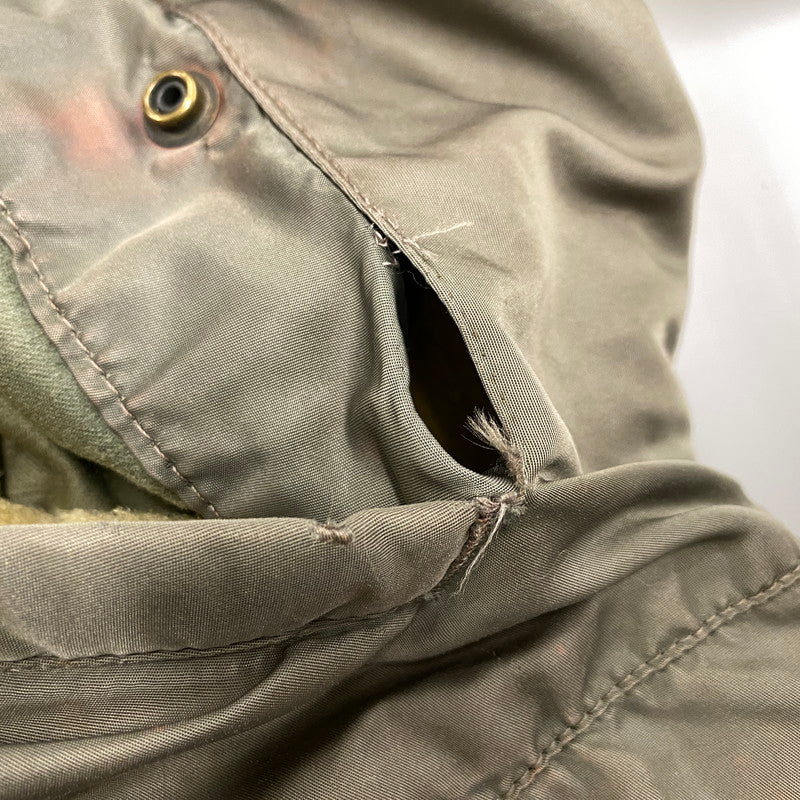 【現状渡し品】【メンズ】 U.S.AIR FORCE ユーエスエアフォース COYOTE FUR CONMAR ZIP コヨーテファー コンマ―ジップ 黒タグ SKYLINE CLOTHING社製 60S N-3B FLIGHT JACKET フライト ジャケット アウター 146-260518-cs-10-izu サイズ：不明 カラー：カーキ 万代Net店