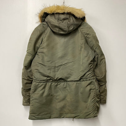 【現状渡し品】【メンズ】 U.S.AIR FORCE ユーエスエアフォース COYOTE FUR CONMAR ZIP コヨーテファー コンマ―ジップ 黒タグ SKYLINE CLOTHING社製 60S N-3B FLIGHT JACKET フライト ジャケット アウター 146-260518-cs-10-izu サイズ：不明 カラー：カーキ 万代Net店