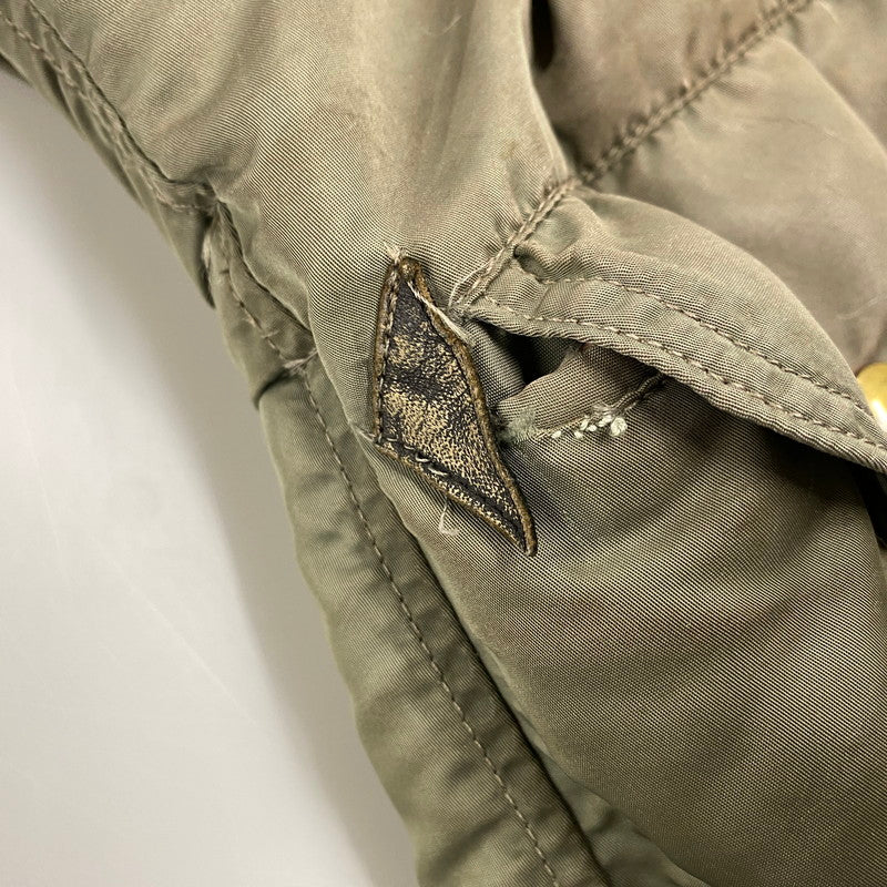 【現状渡し品】【メンズ】 U.S.AIR FORCE ユーエスエアフォース COYOTE FUR CONMAR ZIP コヨーテファー コンマ―ジップ 黒タグ SKYLINE CLOTHING社製 60S N-3B FLIGHT JACKET フライト ジャケット アウター 146-260518-cs-10-izu サイズ：不明 カラー：カーキ 万代Net店