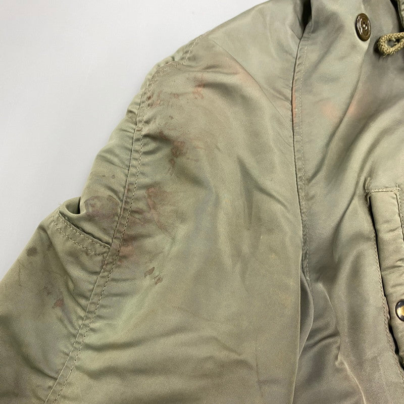 【現状渡し品】【メンズ】 U.S.AIR FORCE ユーエスエアフォース COYOTE FUR CONMAR ZIP コヨーテファー コンマ―ジップ 黒タグ SKYLINE CLOTHING社製 60S N-3B FLIGHT JACKET フライト ジャケット アウター 146-260518-cs-10-izu サイズ：不明 カラー：カーキ 万代Net店