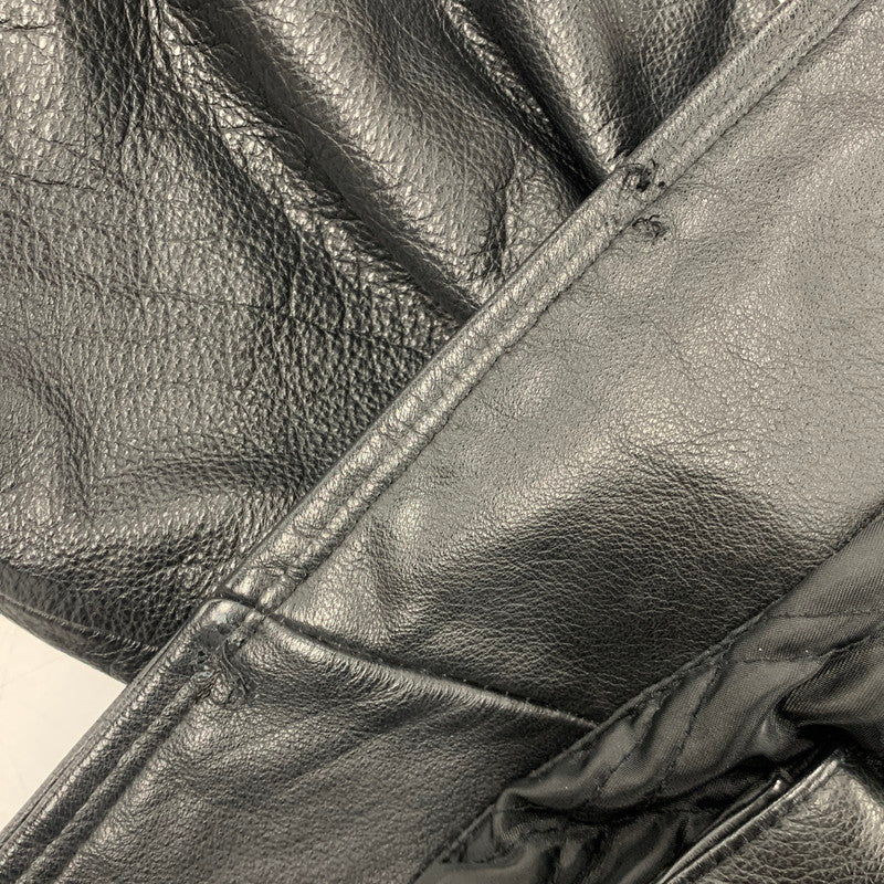 【中古品】【メンズ】 ST.JOHN'SBAY セントジョンズベイ LEATHER JACKET レザージャケット アウター 146-260519-as-10-izu サイズ：L カラー：ブラック 万代Net店