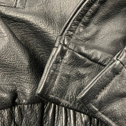 【中古品】【メンズ】 ST.JOHN'SBAY セントジョンズベイ LEATHER JACKET レザージャケット アウター 146-260519-as-10-izu サイズ：L カラー：ブラック 万代Net店