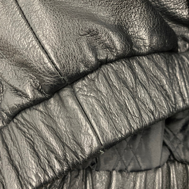 【中古品】【メンズ】 ST.JOHN'SBAY セントジョンズベイ LEATHER JACKET レザージャケット アウター 146-260519-as-10-izu サイズ：L カラー：ブラック 万代Net店