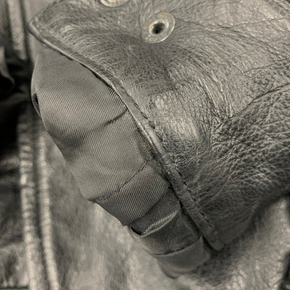 【中古品】【メンズ】 ST.JOHN'SBAY セントジョンズベイ LEATHER JACKET レザージャケット アウター 146-260519-as-10-izu サイズ：L カラー：ブラック 万代Net店