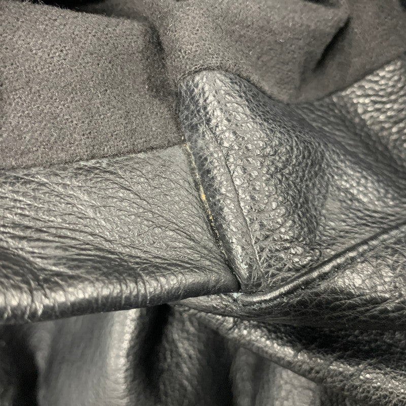 【中古品】【メンズ】 ST.JOHN'SBAY セントジョンズベイ LEATHER JACKET レザージャケット アウター 146-260519-as-10-izu サイズ：L カラー：ブラック 万代Net店