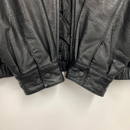 【中古品】【メンズ】 ST.JOHN'SBAY セントジョンズベイ LEATHER JACKET レザージャケット アウター 146-260519-as-10-izu サイズ：L カラー：ブラック 万代Net店