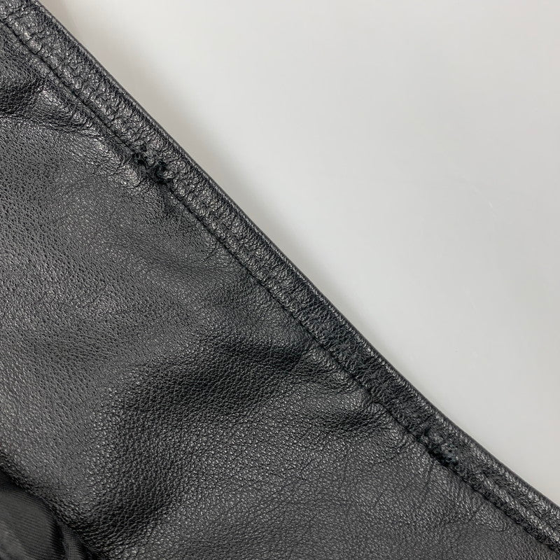 【中古品】【メンズ】 ST.JOHN'SBAY セントジョンズベイ LEATHER JACKET レザージャケット アウター 146-260519-as-10-izu サイズ：L カラー：ブラック 万代Net店