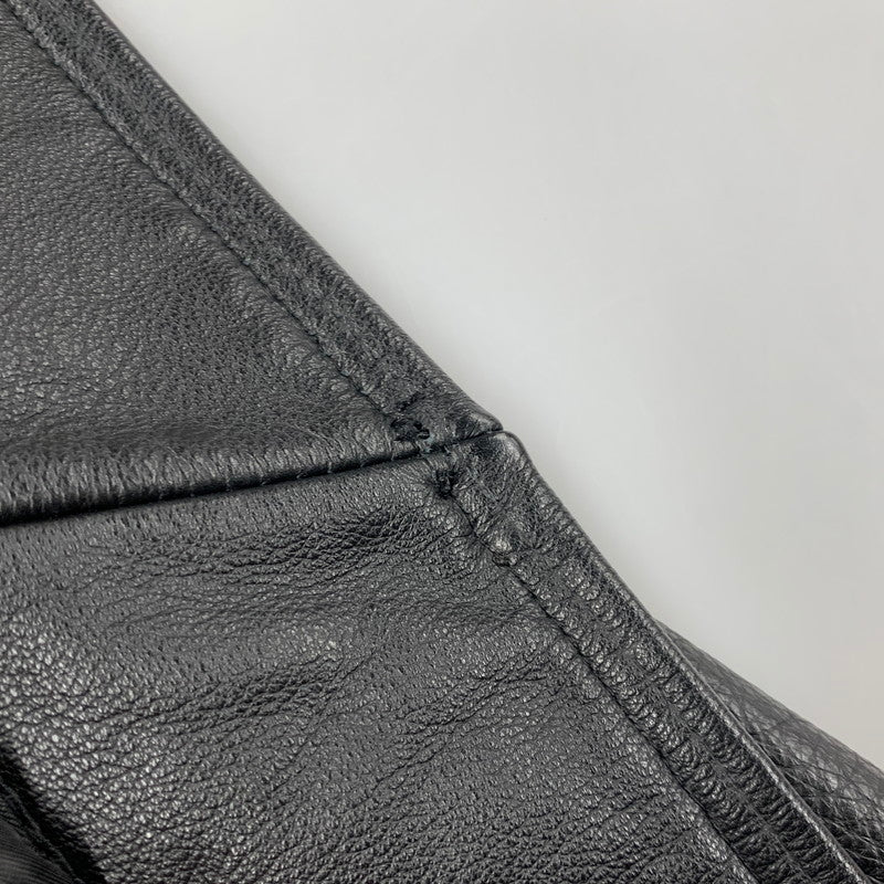 【中古品】【メンズ】 ST.JOHN'SBAY セントジョンズベイ LEATHER JACKET レザージャケット アウター 146-260519-as-10-izu サイズ：L カラー：ブラック 万代Net店
