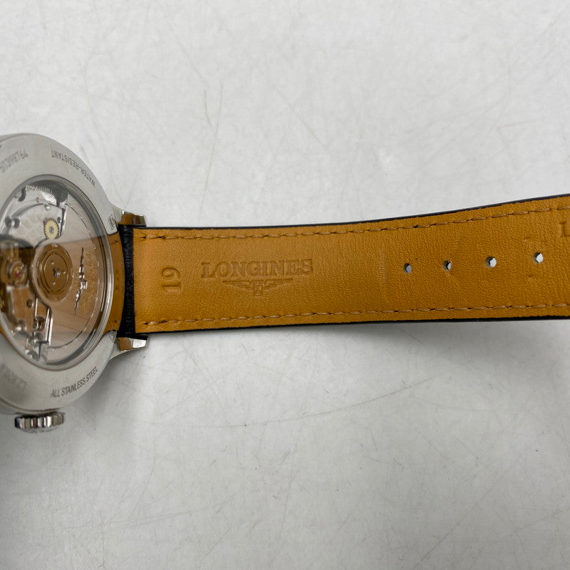 【中古品】【メンズ/レディース】 LONGINES ロンジン L2.820.4.56.2 RECORD AUTOMATIC DATE WATCH レコード オートマチック デイト ウォッチ 腕時計 195-260520-cs-14-izu カラー：ブラック×シルバー 万代Net店
