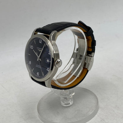 【中古品】【メンズ/レディース】 LONGINES ロンジン L2.820.4.56.2 RECORD AUTOMATIC DATE WATCH レコード オートマチック デイト ウォッチ 腕時計 195-260520-cs-14-izu カラー：ブラック×シルバー 万代Net店