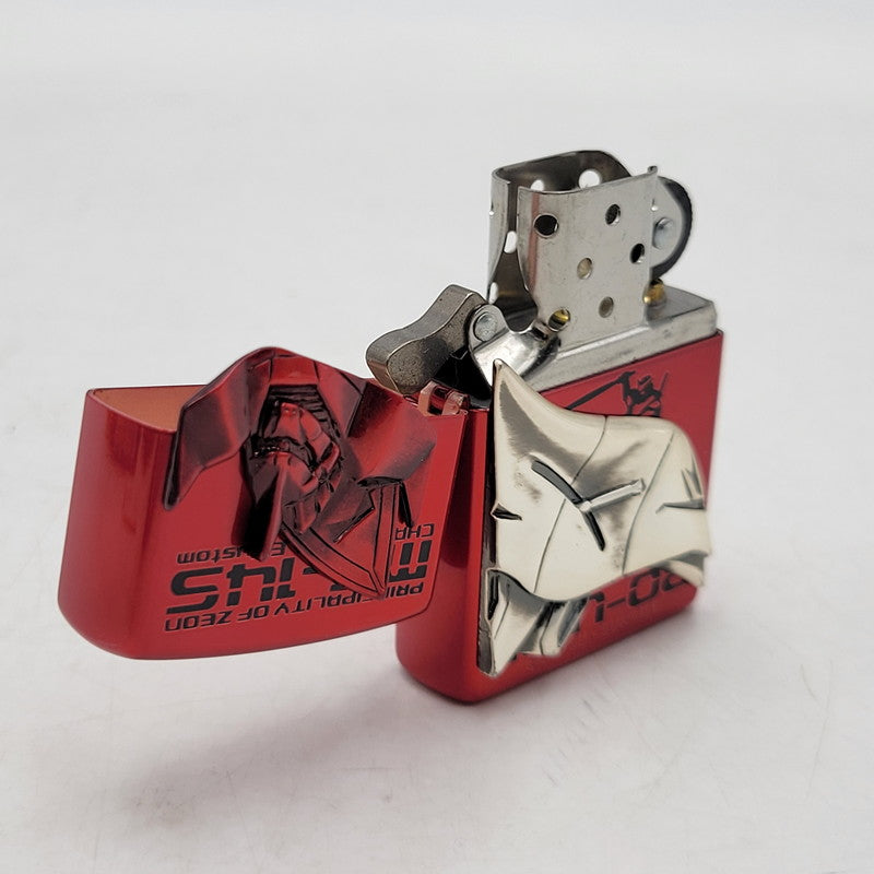 【中古品】【メンズ/レディース】 ZIPPO ジッポ MOBILE SUIT GUNDAM ONE YEAR WAR VERSION 3 OIL LIGHTER 機動戦士ガンダム シャア専用ゲルググ オイルライター 喫煙具 206-260522-as-02-izu カラー：レッド 万代Net店