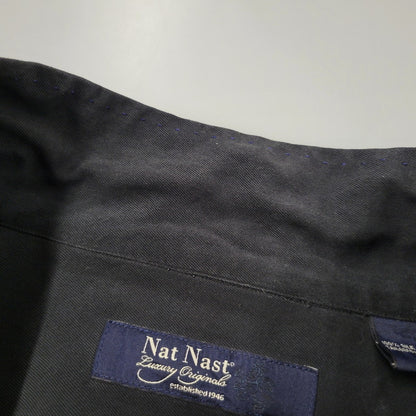 【中古品】【メンズ】 NAT NAST ナットナスト SILK OPEN COLLAR SHIRT シルク オープンカラーシャツ 半袖 トップス 146-260525-as-11-izu サイズ：XXL カラー：ブラック 万代Net店