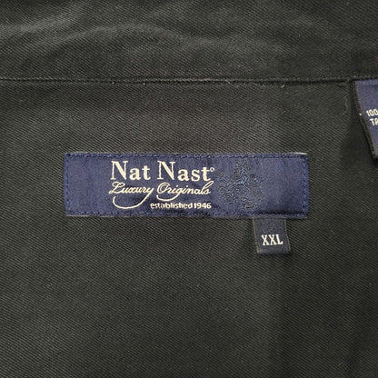 【中古品】【メンズ】 NAT NAST ナットナスト SILK OPEN COLLAR SHIRT シルク オープンカラーシャツ 半袖 トップス 146-260525-as-11-izu サイズ：XXL カラー：ブラック 万代Net店
