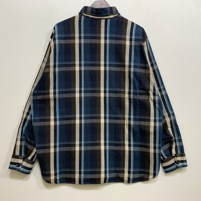 【中古品】【メンズ】 WORKERS ワーカーズ HEAVY CHECK SHIRT ヘビー チェック シャツ トップス 長袖 145-260714-cs-13-izu サイズ：17 1/2 カラー：ブルー 万代Net店