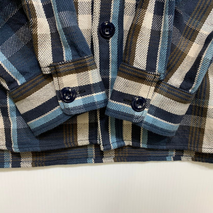 【中古品】【メンズ】 WORKERS ワーカーズ HEAVY CHECK SHIRT ヘビー チェック シャツ トップス 長袖 145-260714-cs-13-izu サイズ：17 1/2 カラー：ブルー 万代Net店