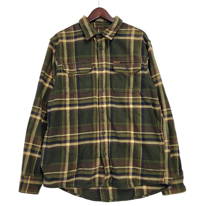 【中古品】【メンズ】 ORVIS オービス HEAVY CHECK SHIRT ヘビー チェックシャツ 長袖 146-260610-as-12-izu サイズ：M カラー：グリーン系 万代Net店