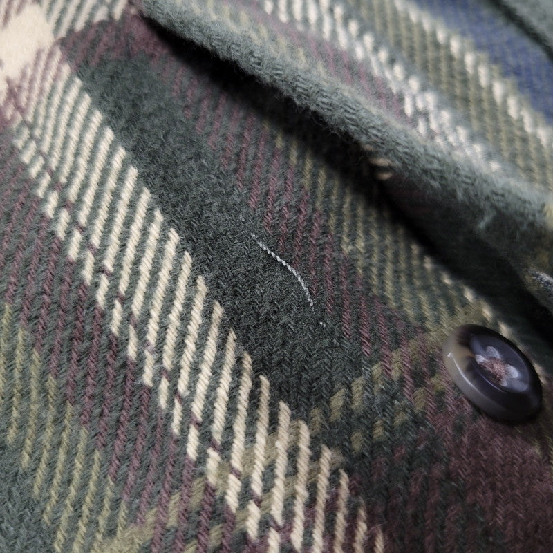 【中古品】【メンズ】 ORVIS オービス HEAVY CHECK SHIRT ヘビー チェックシャツ 長袖 146-260610-as-12-izu サイズ：M カラー：グリーン系 万代Net店