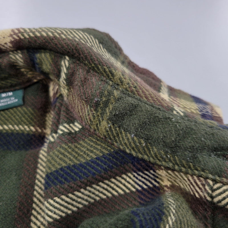 【中古品】【メンズ】 ORVIS オービス HEAVY CHECK SHIRT ヘビー チェックシャツ 長袖 146-260610-as-12-izu サイズ：M カラー：グリーン系 万代Net店