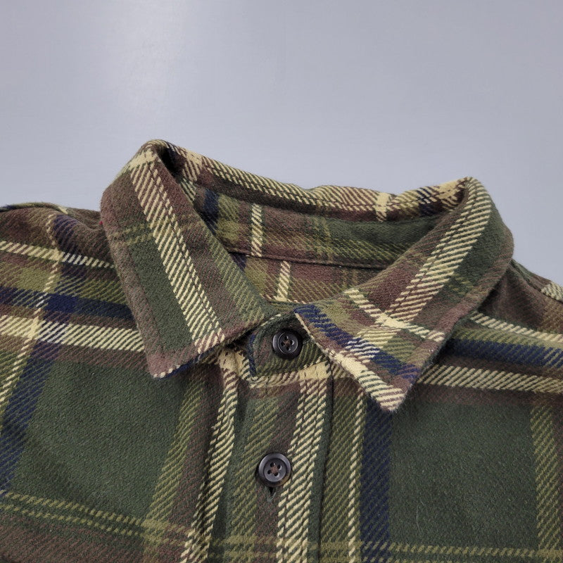 【中古品】【メンズ】 ORVIS オービス HEAVY CHECK SHIRT ヘビー チェックシャツ 長袖 146-260610-as-12-izu サイズ：M カラー：グリーン系 万代Net店