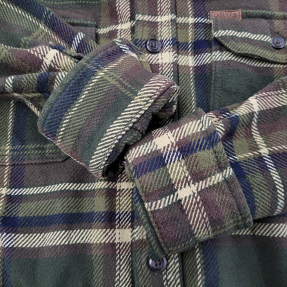 【中古品】【メンズ】 ORVIS オービス HEAVY CHECK SHIRT ヘビー チェックシャツ 長袖 146-260610-as-12-izu サイズ：M カラー：グリーン系 万代Net店