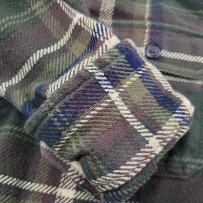 【中古品】【メンズ】 ORVIS オービス HEAVY CHECK SHIRT ヘビー チェックシャツ 長袖 146-260610-as-12-izu サイズ：M カラー：グリーン系 万代Net店