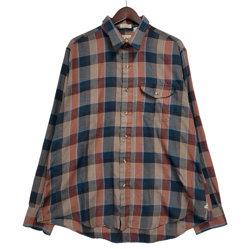 【中古品】【メンズ】 Lee リー MADRAS CHECK LS SHIRT マドラスチェック ロングスリーブ シャツ 長袖 146-260610-as-13-izu サイズ：XL カラー：マルチカラー 万代Net店