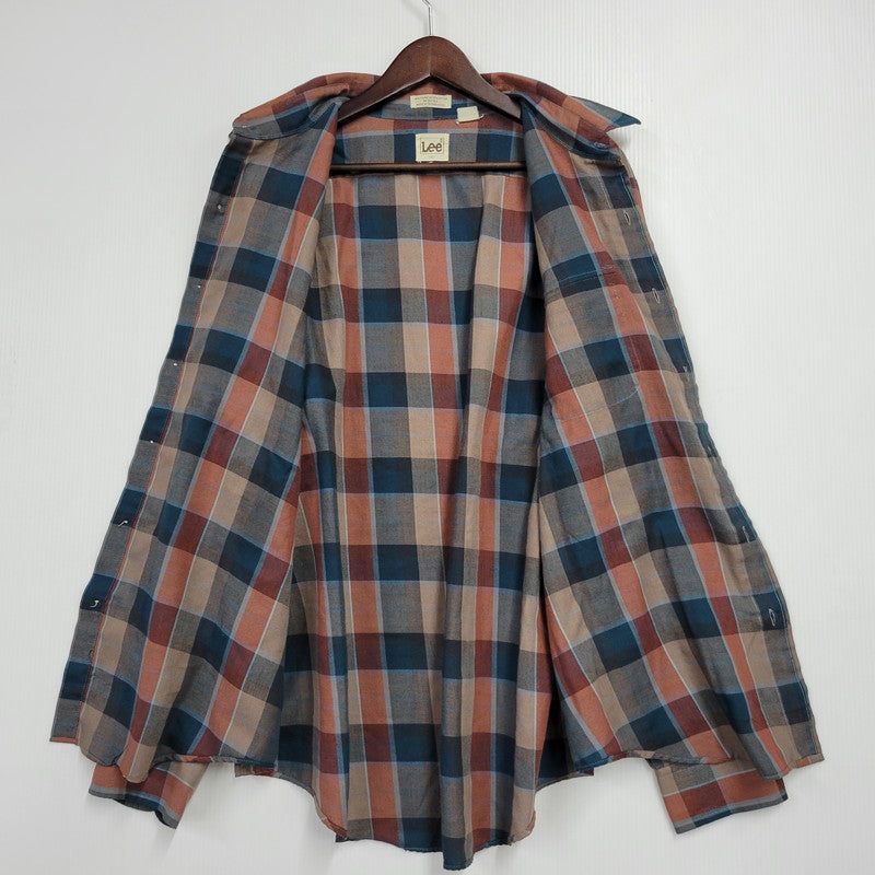 【中古品】【メンズ】 Lee リー MADRAS CHECK LS SHIRT マドラスチェック ロングスリーブ シャツ 長袖 146-260610-as-13-izu サイズ：XL カラー：マルチカラー 万代Net店